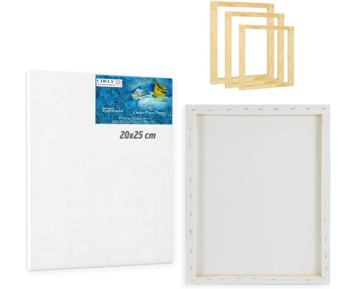 Lienzos Para Pintar 20x25 CM Pack 2 Unidades Bastidor Madera 16 MM Algodón