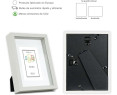 Marco con profundidad 13x18cm (Int 9x13cm) Blanco MOD 3503 madera con paspartu