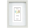 Marco con profundidad 13x18cm (Int 9x13cm) Blanco MOD 3503 madera con paspartu