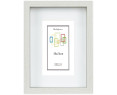 Marco con profundidad 18x24cm (Int 13x18cm) Blanco MOD 3503 madera con paspartu