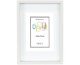 Marco con profundidad 20x25cm (Int 15x20cm) Blanco MOD 3503 madera con paspartu
