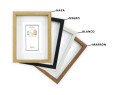 Marco con profundidad 15x20cm (Int 10x15cm) Negro MOD 3503 madera con paspartu.
