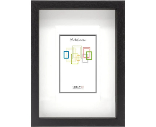 Marcos con Profundidad 18x24cm (Medida Interior de paspartú 13x18cm) (Negro)
