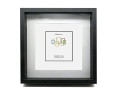 Chely Intermarket | Marcos con Profundidad 15x15cm (Medida Interior de paspartú 10x10cm) (Negro) MOD-3503