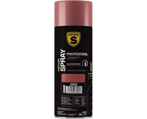 Pintura Spray 400ml Adecuado Metal Madera y Plástico - Color Marrón 8540 (Paquete de 1)