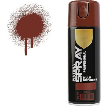 Pintura Spray 400ml Adecuado Metal Madera y Plástico - Color Marrón 8540 (Paquete de 1)
