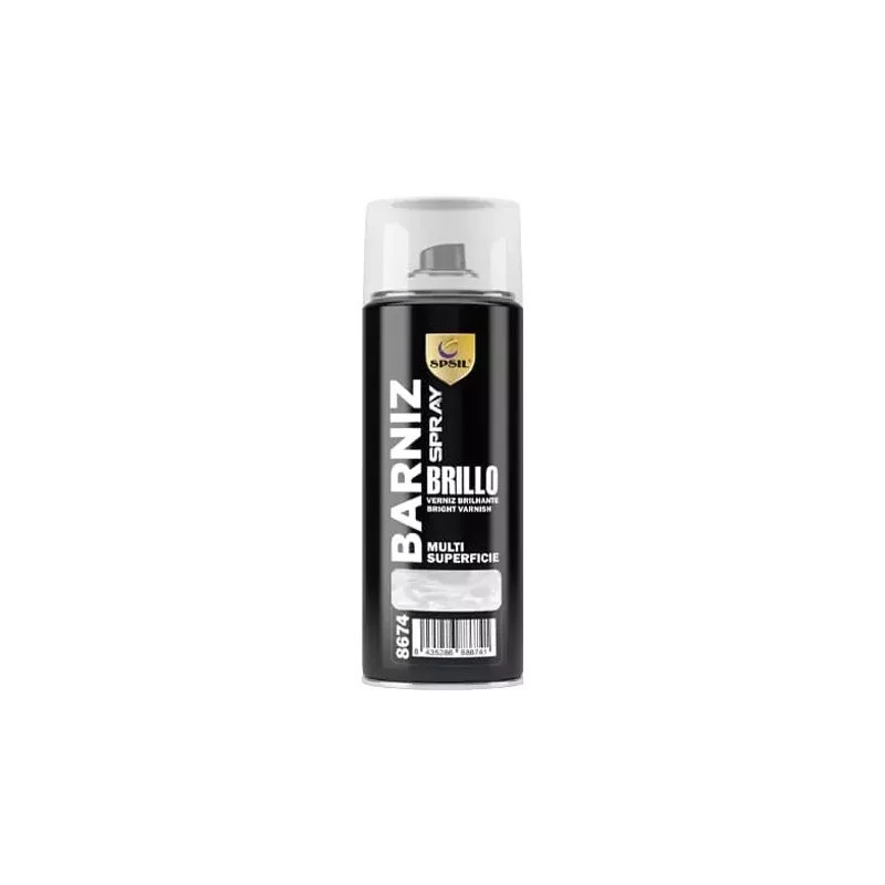 Pintura Spray 400ml, ( Barniz Brillo 8574, Paquete de 1 ) SPSIL