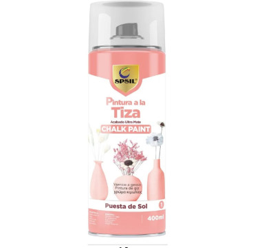 Pintura Spray a la Tiza Color Pastel Acabado Ultra Mate - Puesta del Sol 400ml SPSIL T-001
