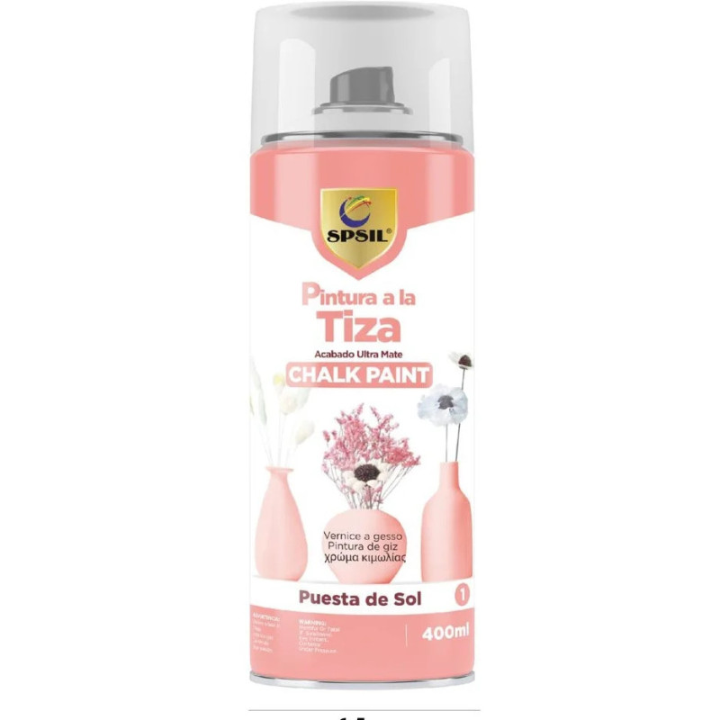 Pintura Spray a la Tiza Color Pastel Acabado Ultra Mate - Puesta del Sol 400ml SPSIL T-001