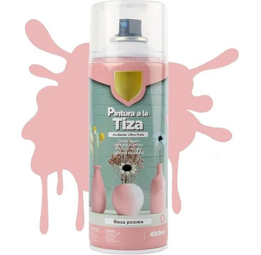 Pintura Spray a la Tiza Color Pastel Acabado Ultra Mate - Rosa Peonia 400ml SPSIL T-003