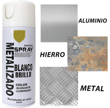 Pintura Spray Especial Oro 18K Multicolor Profesional 400ml Adecuado Metal Madera y Plástico Pack de 1 unidad