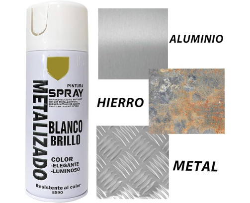 Pintura Spray Especial Oro 18K Multicolor Profesional 400ml Adecuado Metal Madera y Plástico Pack de 1 unidad
