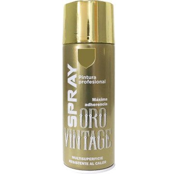 Pintura Spray Especial Oro Vintage Multicolor Profesional 400ml Adecuado Metal Madera y Plástico,8599-2