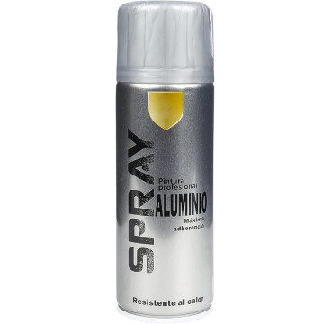 Pintura Spray Aluminio Multicolor Profesional 400ml Adecuado Metal Madera y Plástico-8596