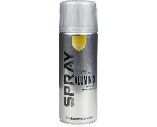 Pintura Spray Aluminio Multicolor Profesional 400ml Adecuado Metal Madera y Plástico-8596