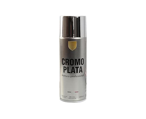 Pintura Spray Especial Cromo Plata Multicolor Profesional 400ml Adecuado Metal Madera y Plástico-8598