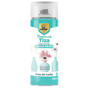 Pintura Spray a la Tiza Color Pastel Acabado Ultra Mate - Brisas del Caribe 400ml, T-009