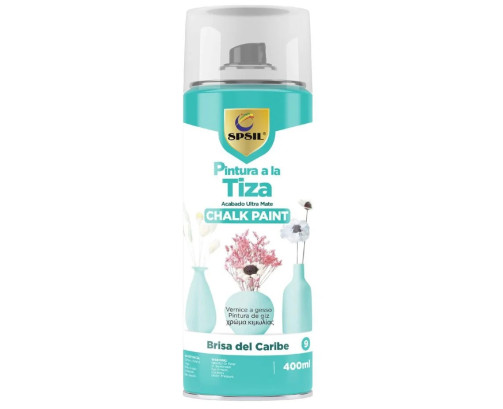 Pintura Spray a la Tiza Color Pastel Acabado Ultra Mate - Brisas del Caribe 400ml, T-009
