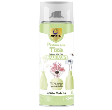 Pintura Spray a la Tiza Color Pastel Acabado Ultra Mate - Verde Matcha 400ml,T-O11