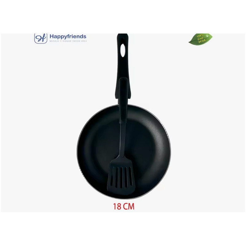 Sartenes Llanas Aluminio para inducción | Revestimiento Antiadherente 18-28cm