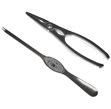 Pinza y Tenedor para marisco, Utensilios para marisco, Herramientas para marisco Acero Inoxidable