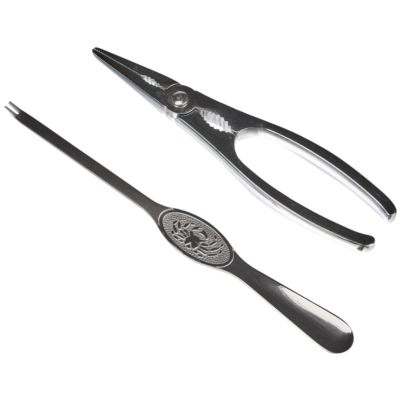 Pinza y Tenedor para marisco, Utensilios para marisco, Herramientas para marisco Acero Inoxidable