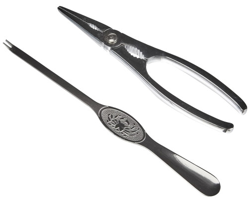 Pinza y Tenedor para marisco, Utensilios para marisco, Herramientas para marisco Acero Inoxidable