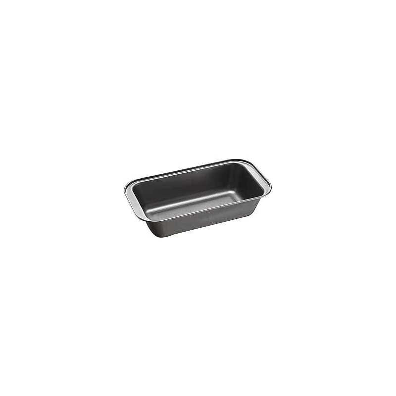 Molde Plumcake 30x13x6 cm, Acero con revestimiento antiadherente, gris