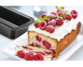 Molde Plumcake 30x13x6 cm, Acero con revestimiento antiadherente, gris