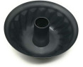 Bizcochera con Tubo - Acero al Carbono - Antiadherente - Modelo Savarin - Diámetro 24 cm