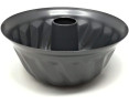 Bizcochera con Tubo - Acero al Carbono - Antiadherente - Modelo Savarin - Diámetro 24 cm