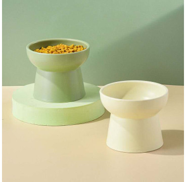 Comedero De Cerámica Elevados Para Gatos, Cuencos Elevados Para Comida Y Agua Para Gatos