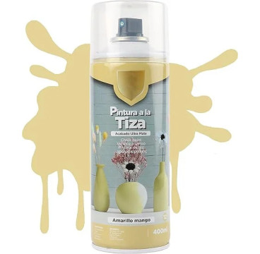 Pintura Spray a la Tiza Color Pastel Acabado Ultra Mate - Amarillo Mango 400ml,SPSIL-T012