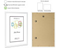 Marco de Fotos 50x70cm (Haya)(Blanco)(Negro)( Cerezo)(Plateado)(Wengué) MOD-254 Hecho de Madera, Ancho de moldura 2cm