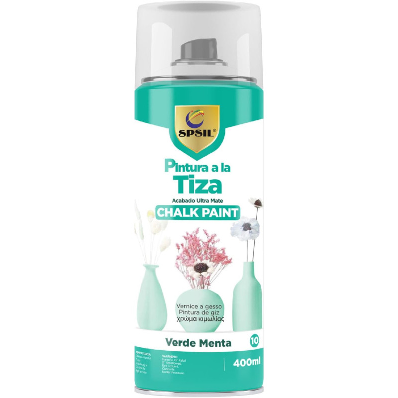 Pintura a la Tiza Pastel en Spray color Verde Menta 400ml -T-010