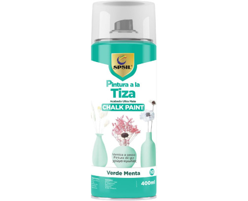 Pintura a la Tiza Pastel en Spray color Verde Menta 400ml -T-010