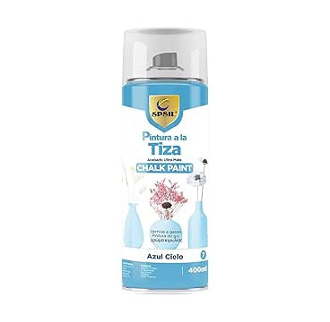 Pintura a la Tiza Pastel en Spray color Azul Cielo 400ml -T-007