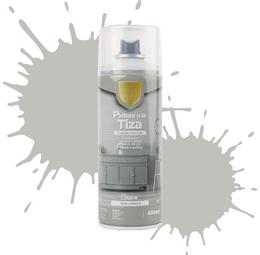 Pintura Spray a la Tiza Color Pastel Acabado Ultra Mate - Gris Clásico 400ml-T-017