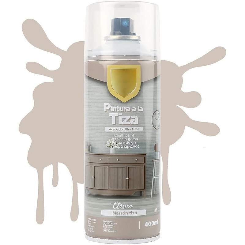 Pintura Spray a la Tiza Acabado Ultra Mate - Marrón Tiza 400ml-T-018