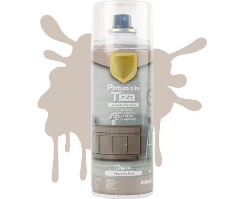 Pintura Spray a la Tiza Acabado Ultra Mate - Marrón Tiza 400ml-T-018