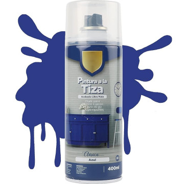 Pintura Spray a la Tiza Acabado Ultra Mate - Azul Clásico 400ml-T-022