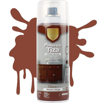 Pintura Spray a la Tiza Acabado Ultra Mate - Marrón Vintage 400ml T-23