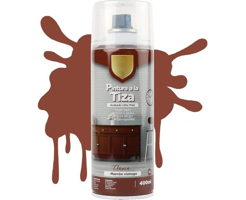 Pintura Spray a la Tiza Acabado Ultra Mate - Marrón Vintage 400ml T-23