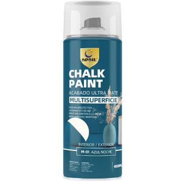 Pintura en Spray Efecto Tiza Morand - Chalk Paint - Acabado Ultramate Color Azul noche-M-01