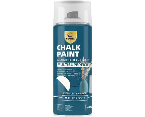 Pintura en Spray Efecto Tiza Morand - Chalk Paint - Acabado Ultramate Color Azul noche-M-01