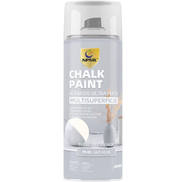 Pintura en Spray Efecto Tiza "Morandi" - Chalk Paint - Acabado Ultramate,Color Gris Nube M-05