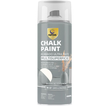 Pintura en Spray Efecto Tiza "Morandi" - Chalk Paint - Acabado Ultramate Color Gris Londres M-07