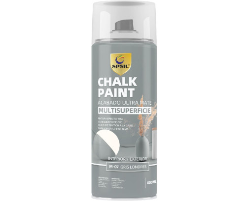 Pintura en Spray Efecto Tiza "Morandi" - Chalk Paint - Acabado Ultramate Color Gris Londres M-07
