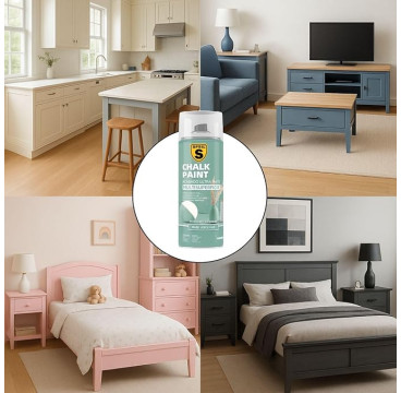 Pintura en Spray Efecto Tiza "Morandi" - Chalk Paint - Acabado Ultramate Color Gris Londres M-07