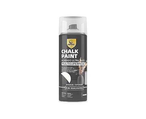Pintura en Spray Efecto Tiza "Morandi" - Chalk Paint - Acabado Ultramate Color Negro Pantera M-08